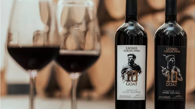 Donde se consigue (y cuánto cuesta) el vino “10 GOAT” de Messi (un Sicilia Syrah y un Puglia Primitivo, made in Italy)