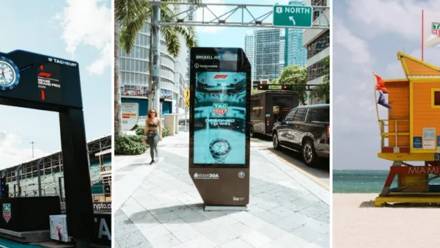 TAG Heuer invade las calles en Miami: una relojería de multi activaciones reales (con expansión phygital)