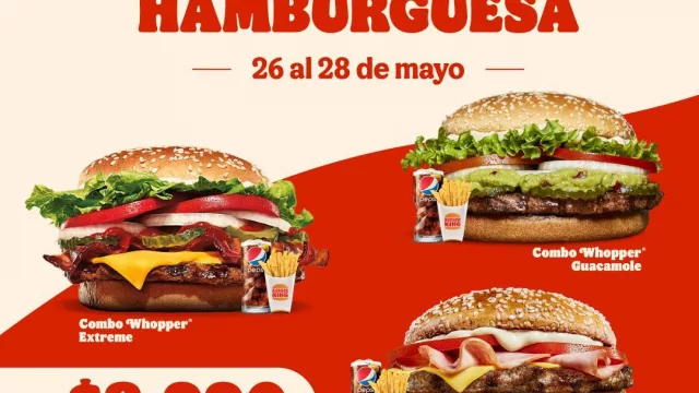 Burger King celebra el Día de la Hamburguesa: combos especiales y un gran premio en la app Mi BK